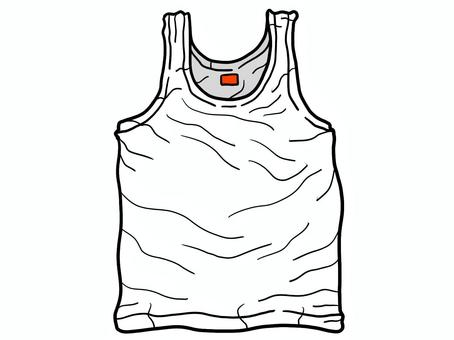 白いタンクトップ タンクトップ,白,春,夏,トップス,ファッション,インナー,アウター,スポーツウェア,ランニングウェアのイラスト素材