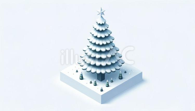 もみの木のクリスマスツリー クリスマスツリー,もみの木,クリスマスのイラスト素材