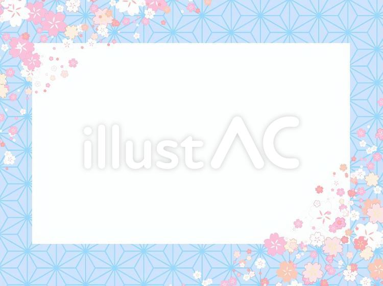 さくらフレーム122 春,桜,フレームのイラスト素材