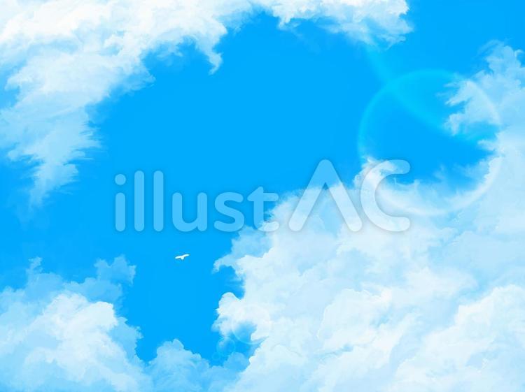 蒼空 空,背景,イラストのイラスト素材