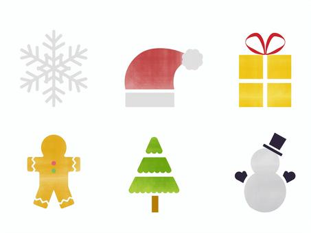 クリスマスのアイコンセット