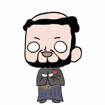 ゆるいフランシスコ・ザビエルさんイラスト - No: 27272898｜無料