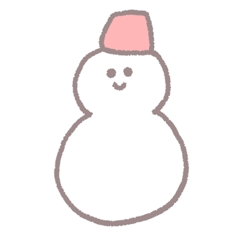 Handwritten snowman icon, snowman, snow, winter, JPG and PNG