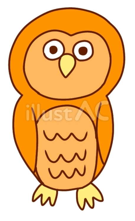 フクロウ フクロウ,動物,生き物のイラスト素材