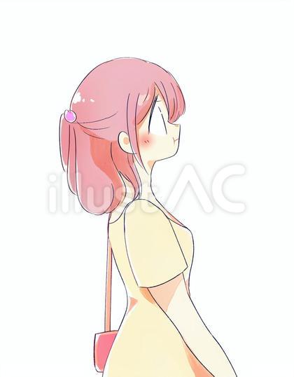 怒っている夏の女性