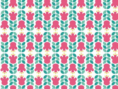 レトロ花柄壁紙11