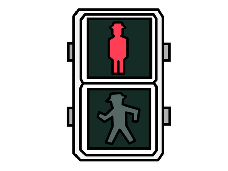赤信号 赤信号,信号機,歩行者用,機械装置,道路交通,合図のイラスト素材