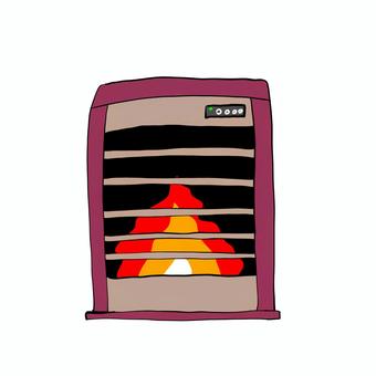 ストーブ ストーブ ストーブ,炎,冬,家電,生活のイラスト素材