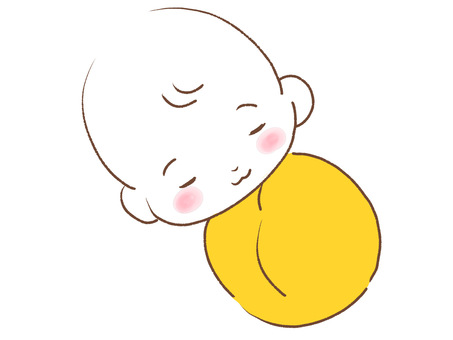新生児 新生児 赤ちゃん,新生児,おくるみのイラスト素材