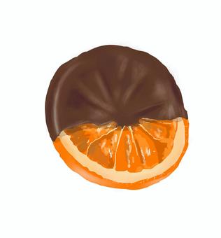 オランジェット オランジェット,お菓子,スイーツ,フランス,みかん,チョコ,オレンジのイラスト素材