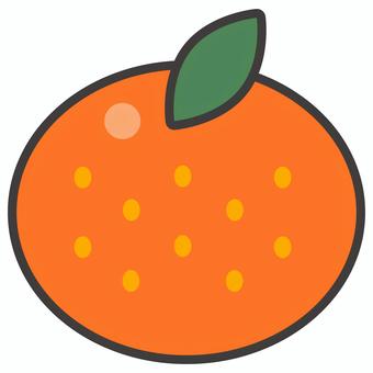 みかんのイラスト みかん,オレンジ,柑橘類,フルーツ,くだもの,シンプル,かわいい,フレッシュ,料理,健康のイラスト素材