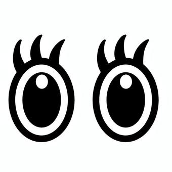 目　みつめる　 キラキラ,顔パーツ,体,パーツ,目,アイコン,まる,マル,瞳,イラストのイラスト素材