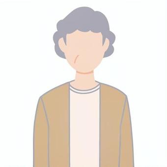 ふつうのおばさん3 人,1人,人物,おばさん,女性,70代,60代,シニア,上半身,正面のイラスト素材