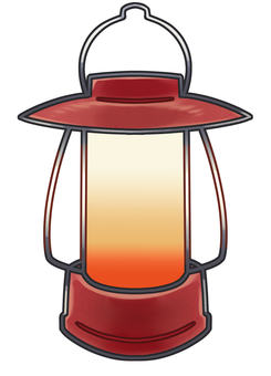 オレンジ色に優しく灯る赤いランタン ランタン,アイコン,キャンプ明かり,防災アイテム,キャンプランタン,キャンプ道具,キャンプアイテム,防災グッズ,防災ランタン,防災ライトのイラスト素材