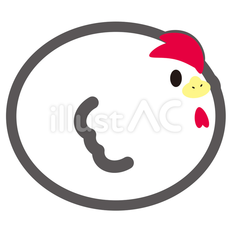 にわとり にわとり,鶏,ニワトリのイラスト素材