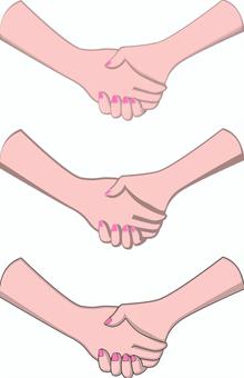 Illustration, handshake, greeting, connect, 