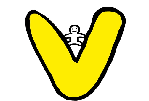 Vポーズで元気いっぱいなキャラクター Vポーズで元気いっぱいなキャラクター v,ビクトリー,勝利,元気,ポジティブ,前向き,笑顔,人,キャラクター,シンプルのイラスト素材