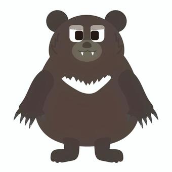 威嚇して手を上げているツキノワグマ 威嚇して手を上げているツキノワグマ 威嚇,殺意,狂暴,ツキノワグマ,熊,くま,クマ,生き物,動物,哺乳類のイラスト素材