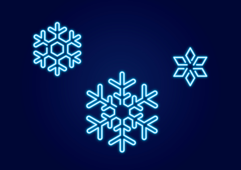 ネオン_雪