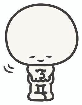 お辞儀をするシンプルな人物 お辞儀をするシンプルな人物 お辞儀,挨拶,礼,笑顔,人物,シンプル,かわいい,イラスト,素材のイラスト素材