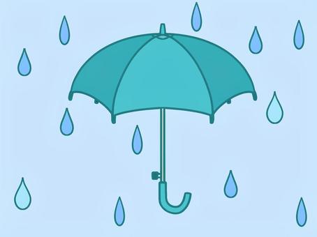 傘3 傘,マーク,差す,防ぐ,雨,天気,降る,雫のイラスト素材