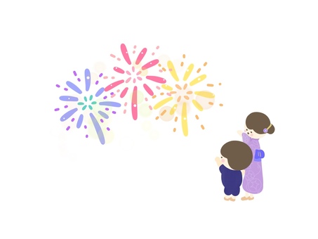 花火⭐︎きれいだね〜
