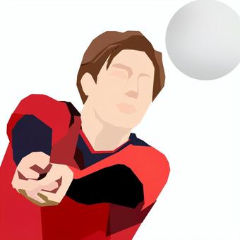 バレーボール選手2 バレーボール,レシーブ,スポーツ,トス,パス,サーブ,アタックのイラスト素材