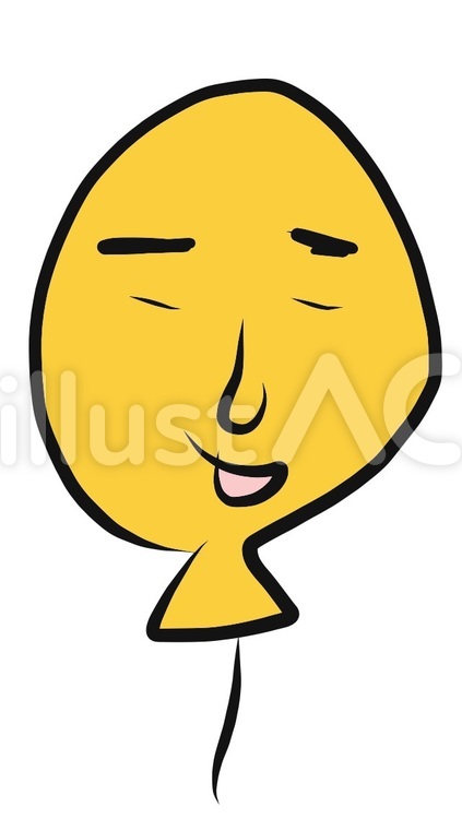 きいろい風船 yellow,イエロー,風船のイラスト素材