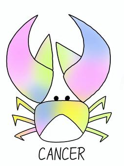 12星座アイコン（かに座）パステル 星座,アイコン,占い,かに座,ホロスコープ,天体,スピリチュアル,運勢,運気,12星座のイラスト素材