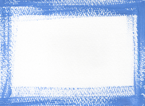 かすれた筆の青い枠 枠,フレーム,背景,手描き,手書き,筆,毛筆,筆書き,クレヨン,かすれのイラスト素材