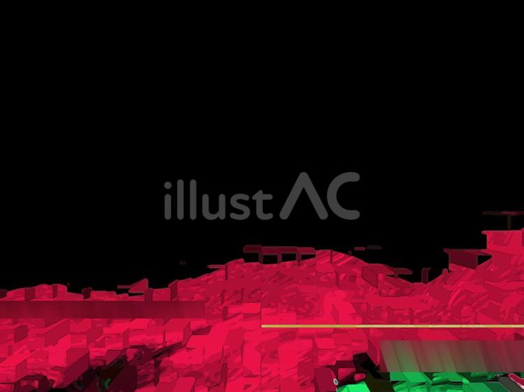 黒に立体的な赤のモザイクのテクスチャ モザイク,背景,素材のイラスト素材
