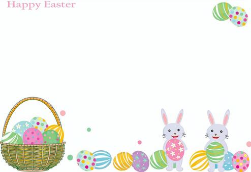 Illustration, easter, easter egg, frame, 