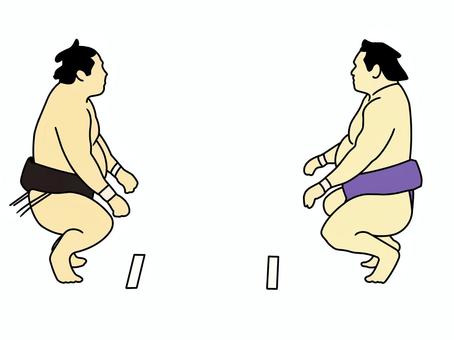 大相撲 相撲,大相撲,スポーツ,セット,力士,人,人物,関取,相撲取り,男性のイラスト素材