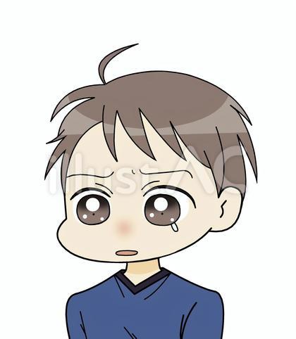 泣きそうな男性