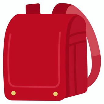 赤いランドセル、入学・入学式イラスト素材 ランドセル,赤,入学,入学式,春,入学準備,入学グッズ,入学祝い,4月,お祝いのイラスト素材