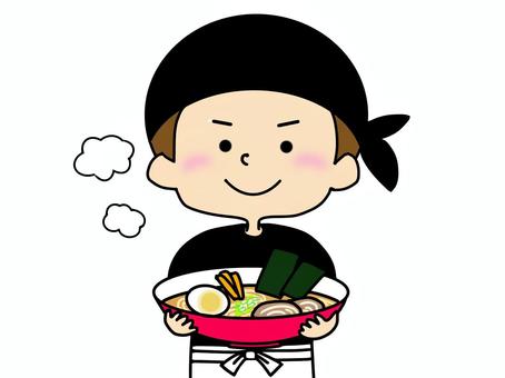 Illustration, ramen shop, ramen, tiny, 