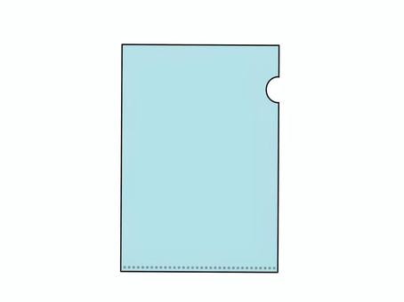 クリアファイル～水色～ クリアファイル,ファイル,文具,文房具,仕事,事務用品,会社,学校,シンプルのイラスト素材