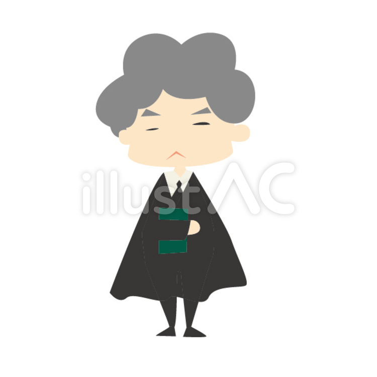 裁判長 裁判官,判事,審判のイラスト素材