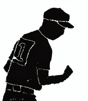 野球エースのガッツポーズ 野球エースのガッツポーズ 野球,ベースボール,プロ野球,高校野球,メジャー,スポーツ,社会人野球,試合,甲子園,選手のイラスト素材