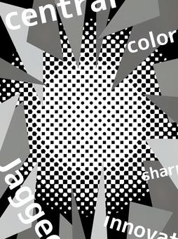 放射状の破片と文字のコミック風の背景 放射状の破片と文字のコミック風の背景 背景,爆発,フレーム,衝撃,縦,破裂,破片,ギザギザ,放射状,スピード感のイラスト素材