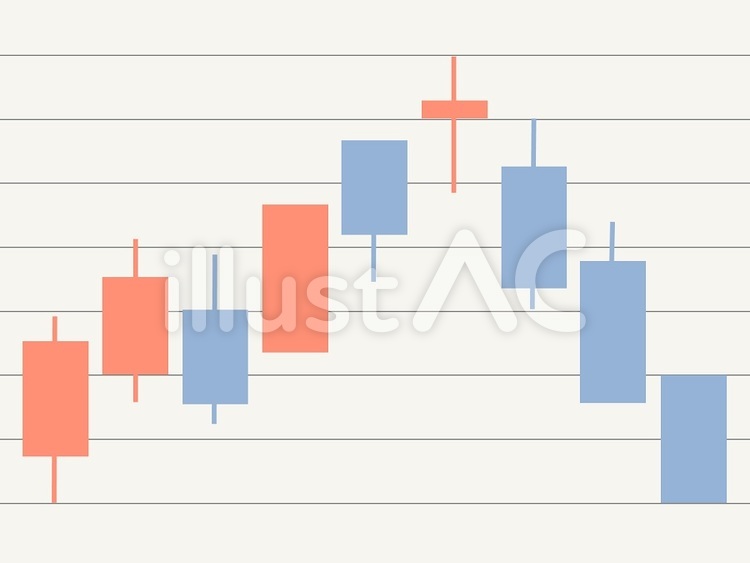 株価のイメージ 株価,経済,チャートのイラスト素材
