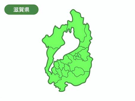 滋賀県の地図のイラスト（線つき） 地図,滋賀県,琵琶湖,大津市,草津市,守山市,栗東市,野洲市,甲賀市,湖南市のイラスト素材