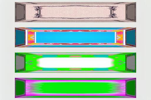 アイコン・バナーの素材セット画像 アイコン,バナー,セット,スウォッチ,カラフル,四角,立体的,web,ボタン,パーツのイラスト素材