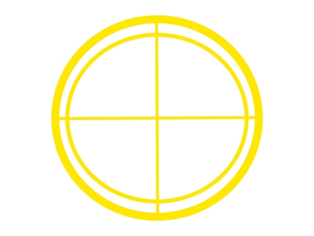 Illustration, target, mark, yellow, 