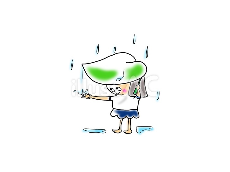 さといもの葉かさ　おかっぱ おかっぱ,女の子,体操服のイラスト素材