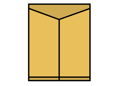封筒 封筒,袋,紙製,手紙,書類,イラストのイラスト素材