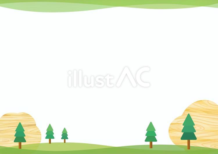 背景（夏） 背景,壁紙,森林のイラスト素材