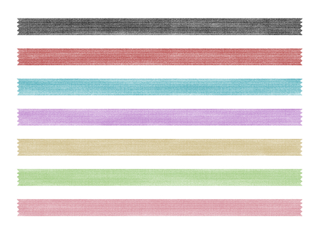 カラフルなマスキングテープ素材 マスキング,テープ,マステ,文具,パステルカラー,模様,柄,リボン,ギザギザ,かわいいのイラスト素材