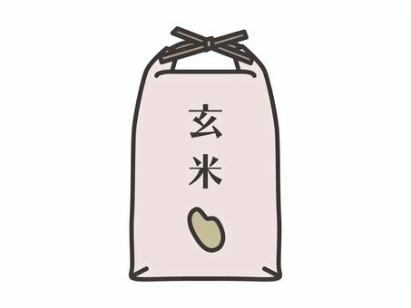 玄米02 玄米,米袋,食べ物,アイコン,マーク,シンプルのイラスト素材