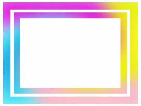 Purple blue yellow colorful frame material image, frame, frame, colorful, JPG and PNG